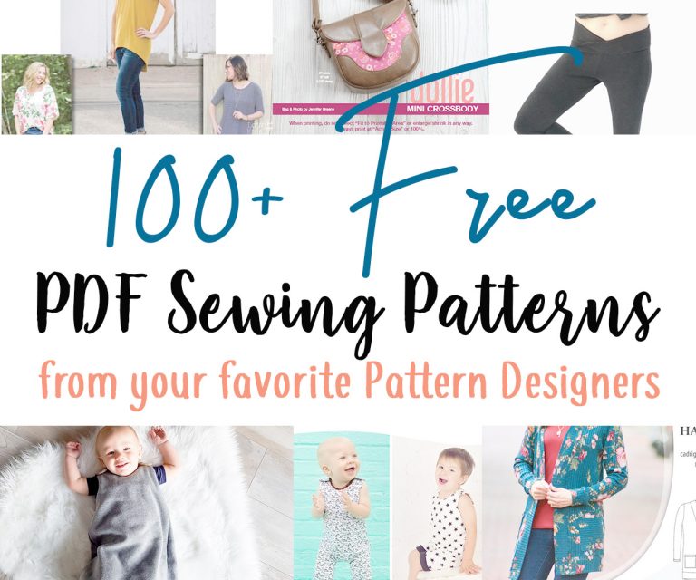 Over 100 Free High Quality PDF Sewing Patterns For Women & Children